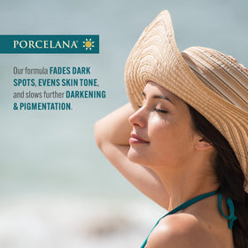 Porcelana cream texture close-up showing lightweight absorbent finish
