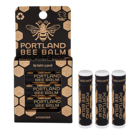 Portland Bee Balm front packaging showing organic beeswax benefits