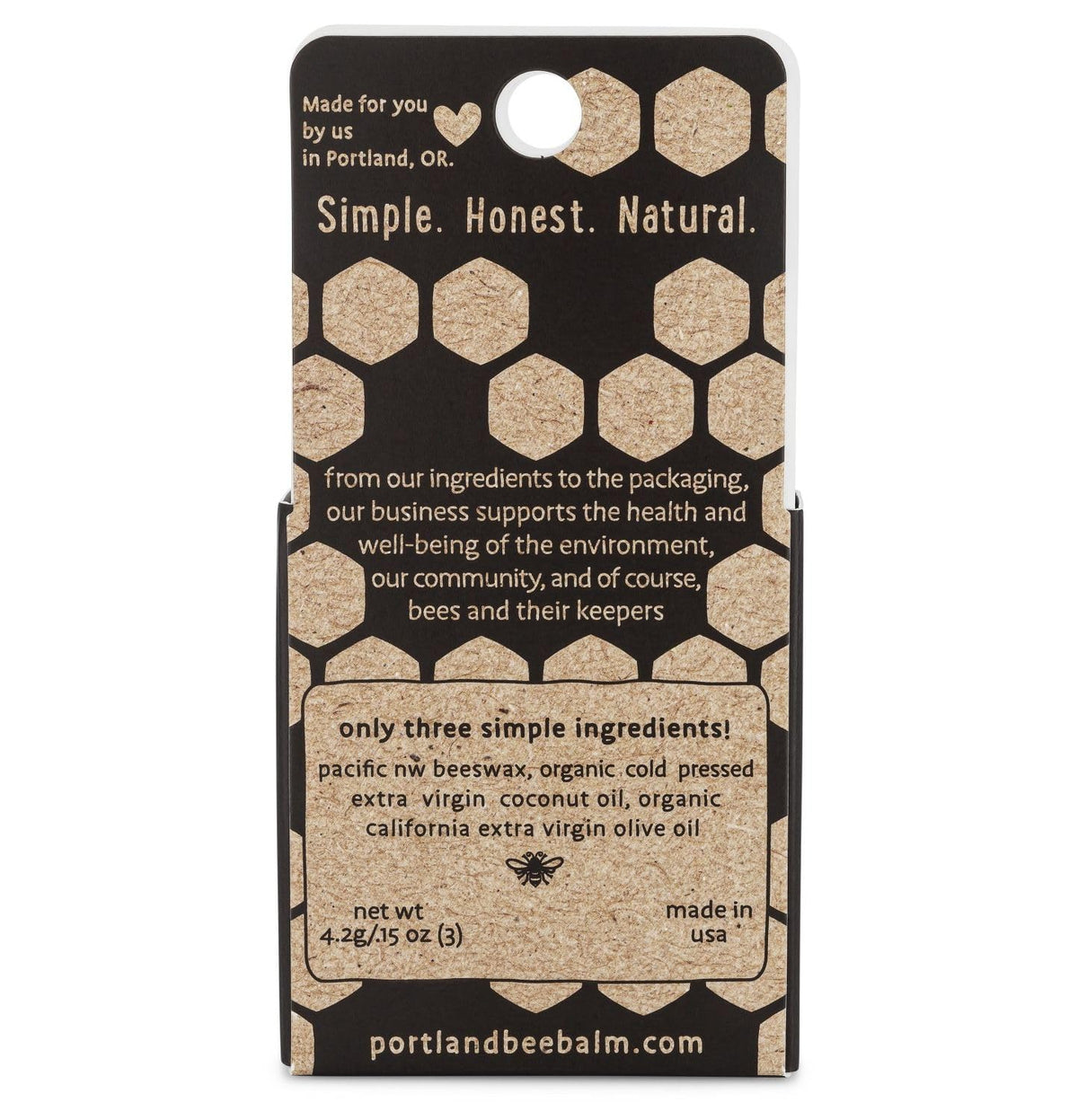 Portland Bee Balm open tube texture demonstrating smooth application