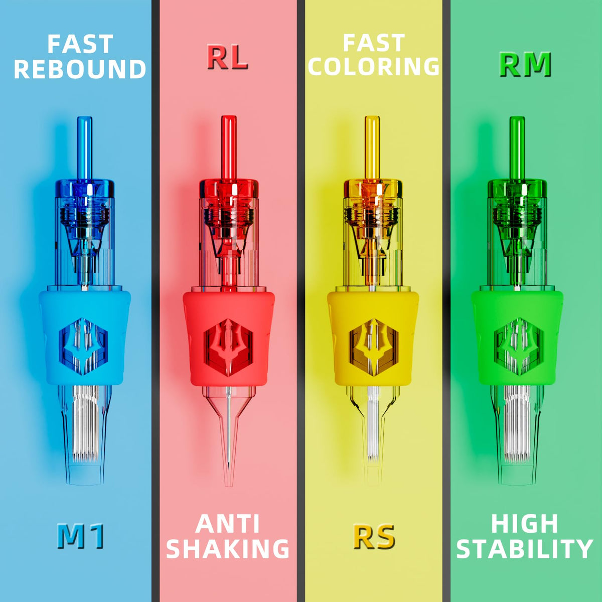 POSEIDON cartridge tip detail demonstrating stable needle performance