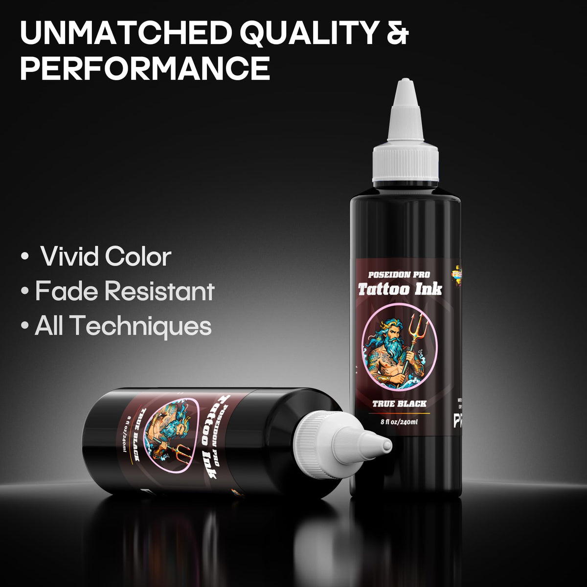 POSEIDON ink pour texture showing smooth consistency and rich pigment for reliable flow