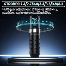 POSEIDON LED display closeup showing settings and session timer for accuracy