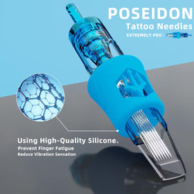 POSEIDON size comparison chart display illustrating included RL RS RM M1 variety