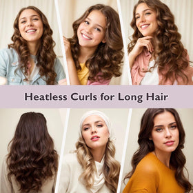 posicurly curl results lifestyle photo showing voluminous, bouncy heatless curls