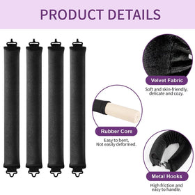 posicurly curlers in use overnight providing comfortable, heat-free styling