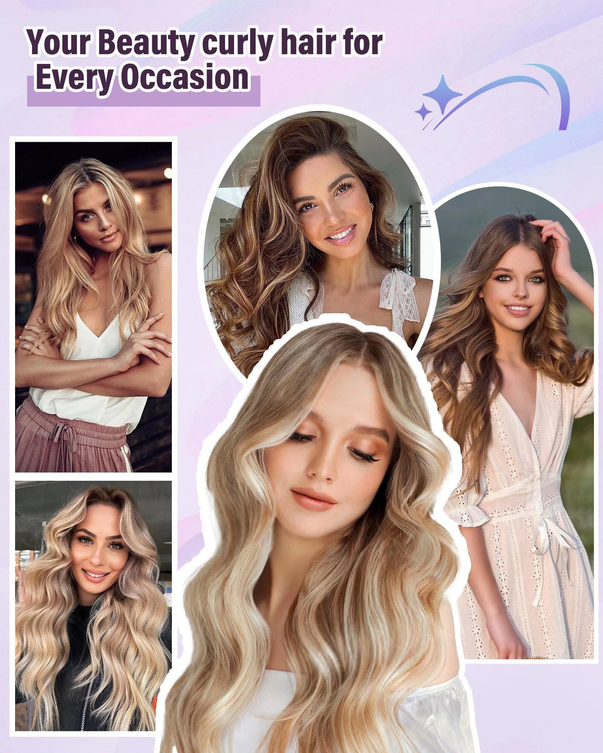 posicurly lifestyle bedroom morning with curlers in hair, wake-up ready waves