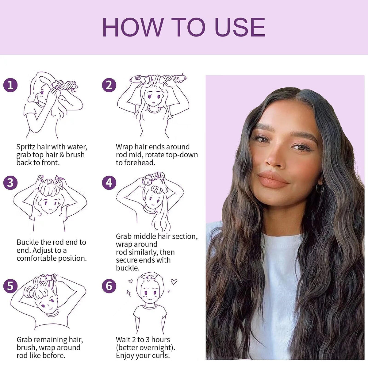 posicurly satin wrap and bonnet displayed to protect curls and reduce frizz