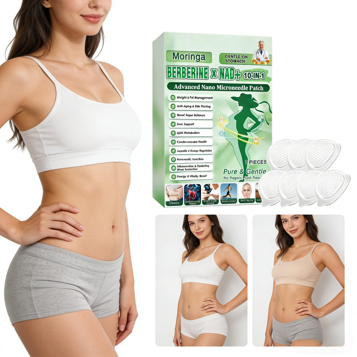 POSOJPIP breathable material detail highlighting thin, residue-free adhesive