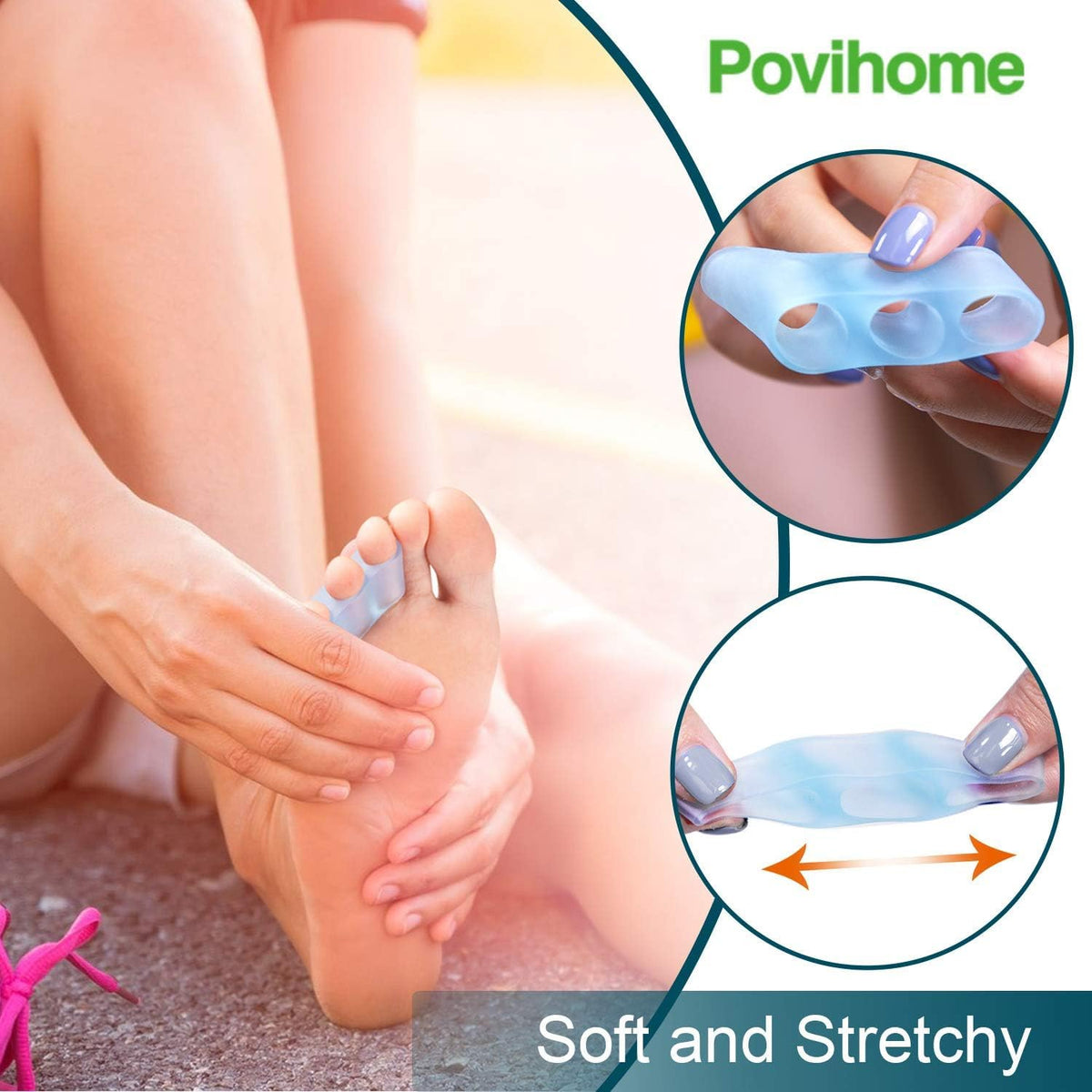 Povihome two separators laid flat illustrating soft material