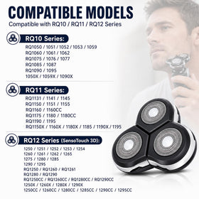 Poweka RQ12 mounted on compatible razor restoring cutting performance