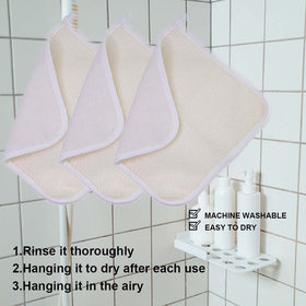 PPHAO BASIC washcloths styled in bathroom to suggest daily routine benefit