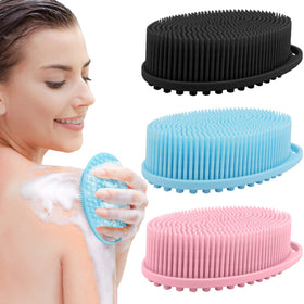 PQRUU front view of three-color pack showing compact scrubbers and quick-foam benefit