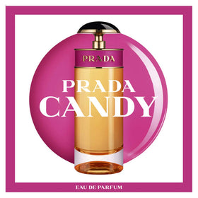 Prada Candy side profile of glass bottle emphasizing size and shape