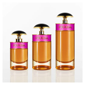 Prada Candy being sprayed on skin showcasing easy application and glow