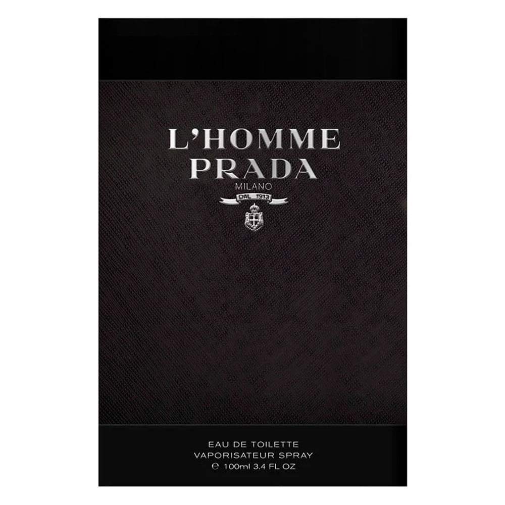 Prada L'Homme being sprayed on wrist demonstrating subtle daytime application