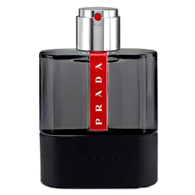 Prada Luna Rossa Carbon front bottle showing sleek design and brand identity for confident wear