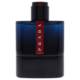 Prada Luna Rossa Ocean close-up of cap and glass highlighting craftsmanship