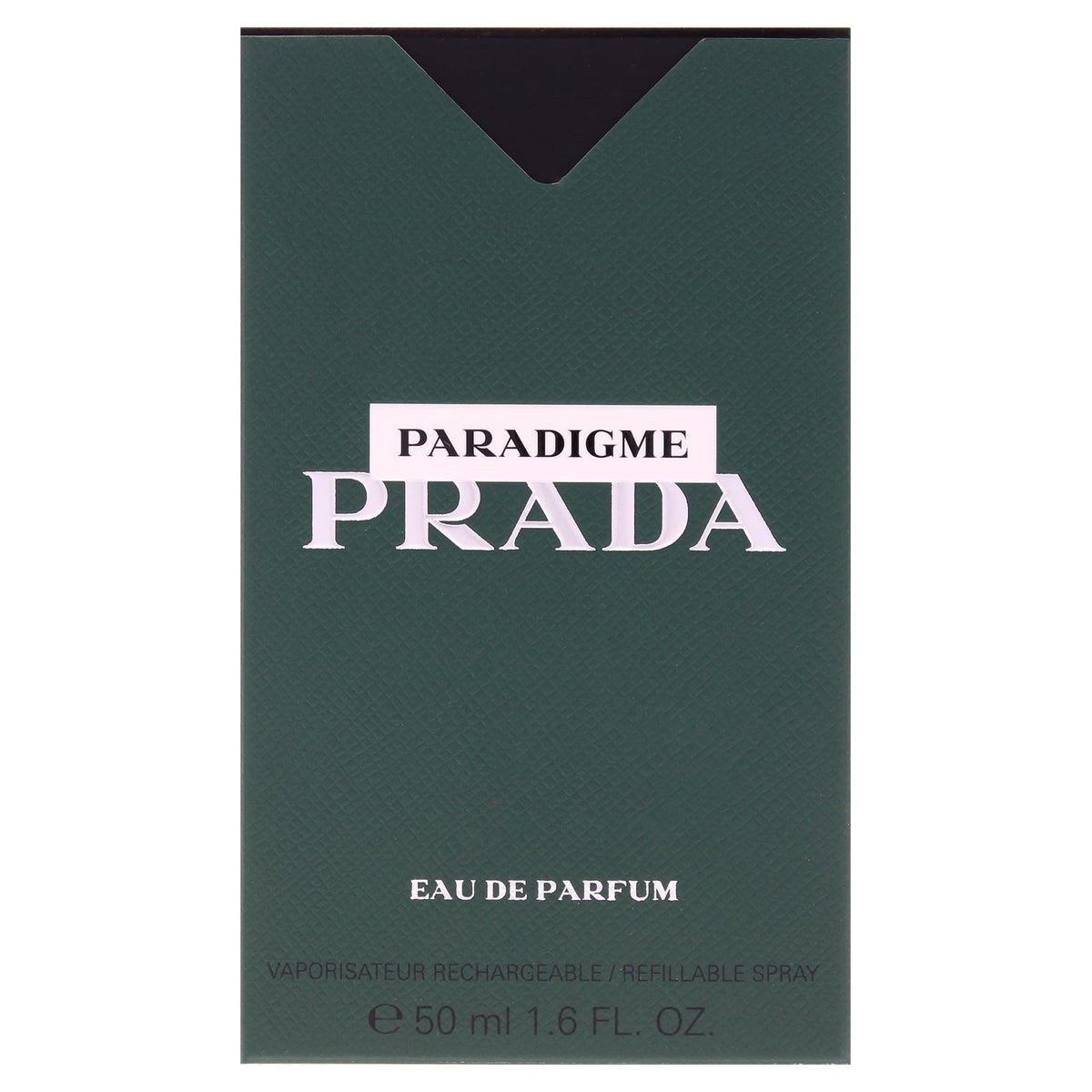 Prada Paradigme spray in use demonstrating fine mist and controlled application