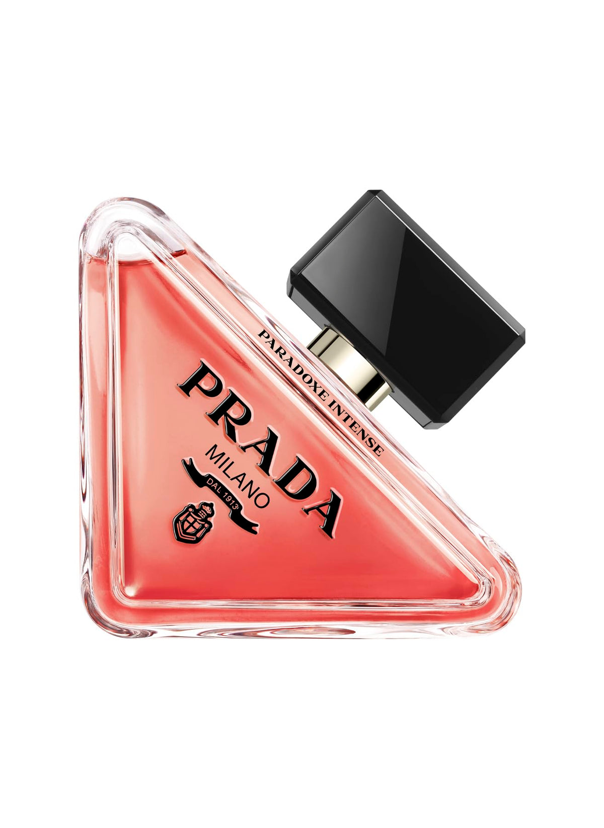 Prada Paradoxe Intense front bottle showing elegant refillable design and premium look