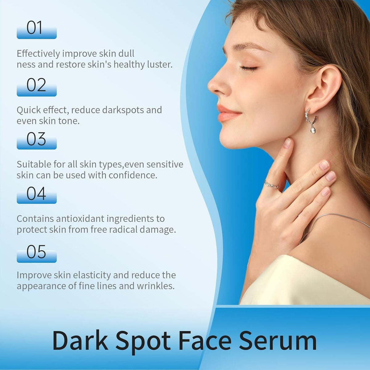 Praiveue before and after illustration showing improved skin tone benefit