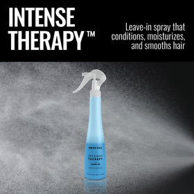 Stylist using PRAVANA spray to detangle wet hair for smoother combing benefit