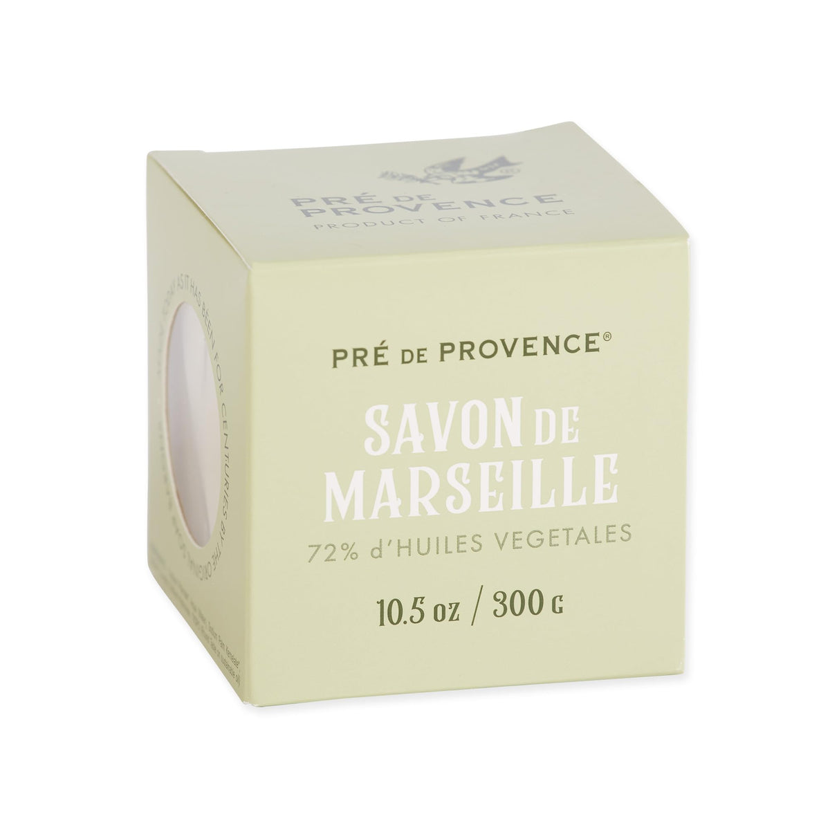 Pre de Provence soap at the kitchen sink for dishwashing demonstrating degreasing power and fewer residues