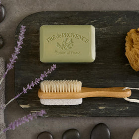 Pre de Provence bar styled by sink offering an elegant guest soap