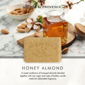 Pré de Provence soap cut to show internal density and long-lasting quality