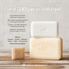 Pré de Provence soap arranged in gift box for luxury-present appeal