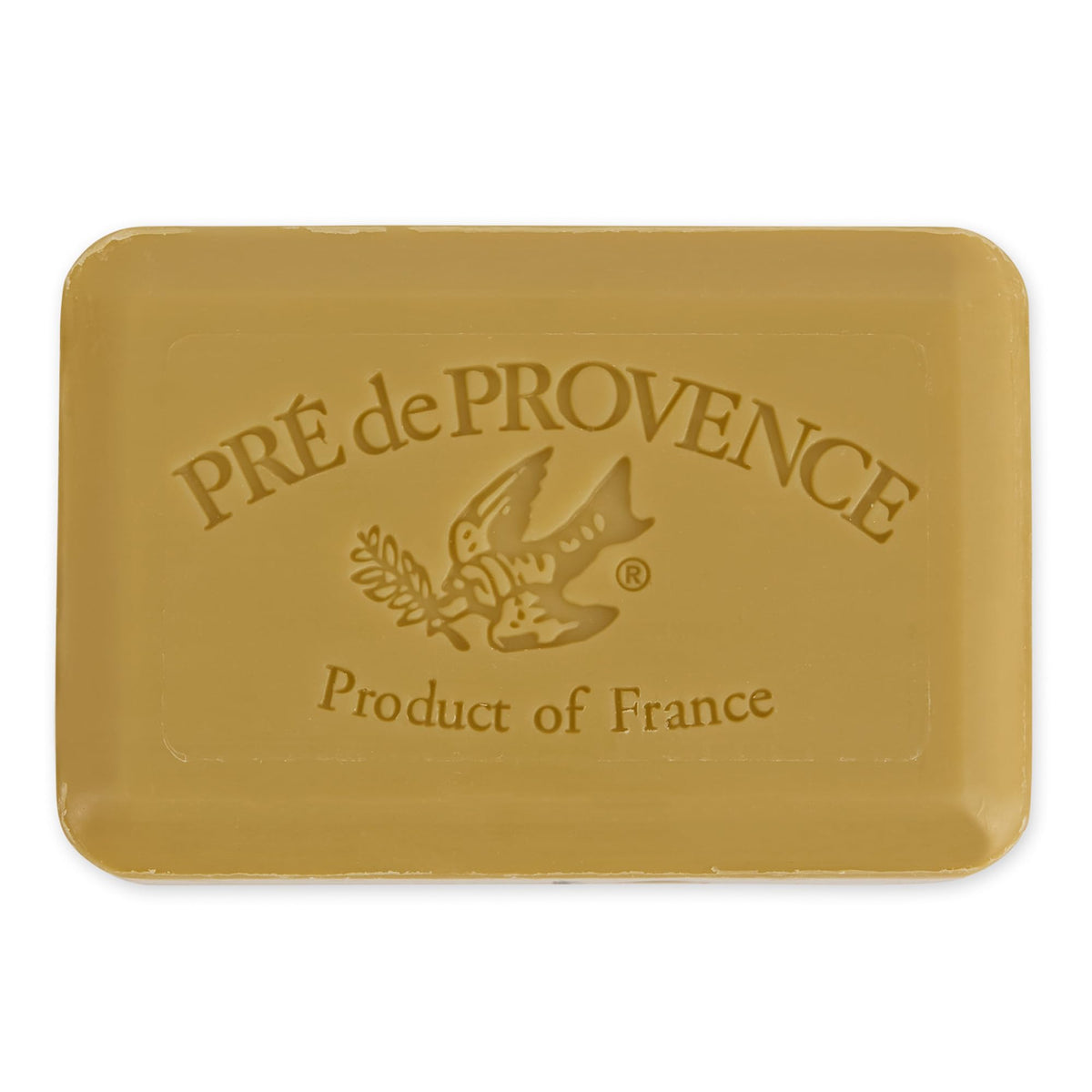 Pre de Provence verbena soap profile displaying size and weight scale