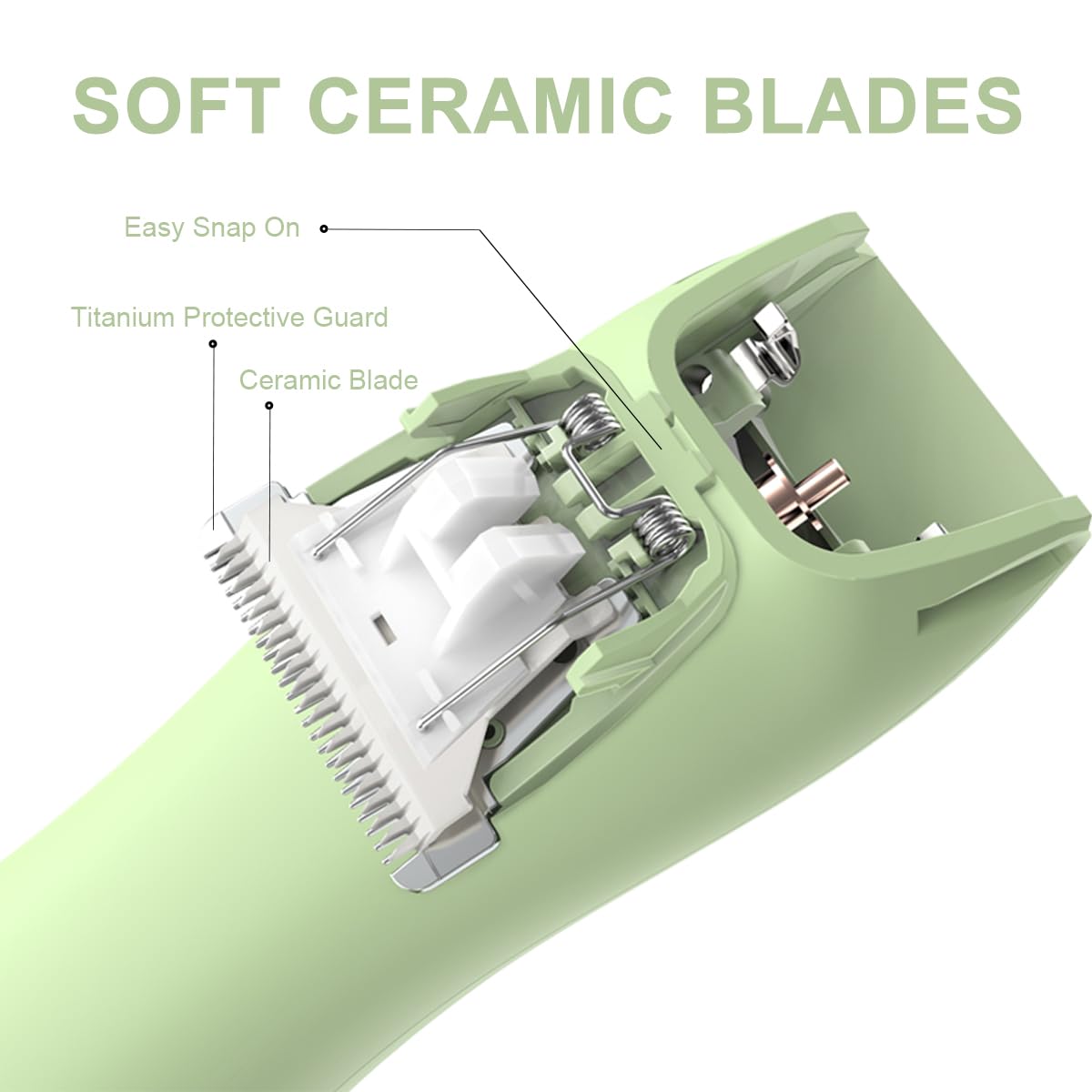 Predyee LED light on trimmer illuminating hair for precise grooming
