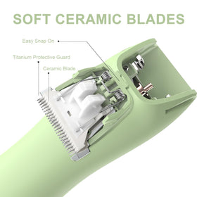 Predyee LED light on trimmer illuminating hair for precise grooming