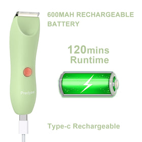 Predyee trimmer used on underarm in lifestyle scene for gentle trimming