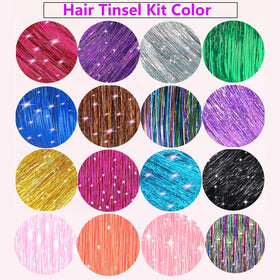 Prehot closeup of tinsel texture highlighting shimmer and heat-resistant material