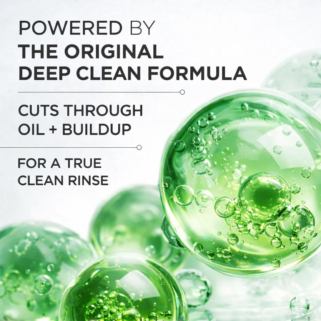 Prell foamy lather on palm demonstrating deep cleaning and effective sudsing