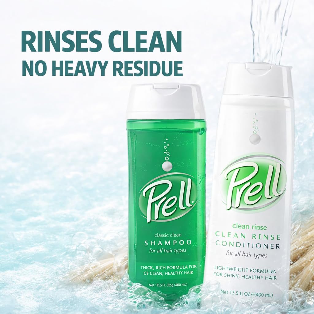 Prell cap and dispenser detail highlighting reliable closure and mess-free pouring