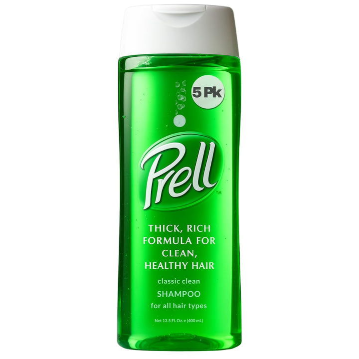 Prell original green front packaging showing 13.5 oz bottle and classic label benefit