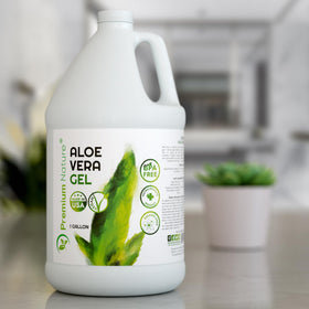 Premium Nature on bathroom counter with towel showing everyday skincare convenience