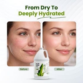 Premium Nature applied to forearm after sun exposure showing soothing, cooling effect