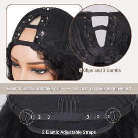 PREMPO inside-cap view revealing combs and adjustable straps for secure fit