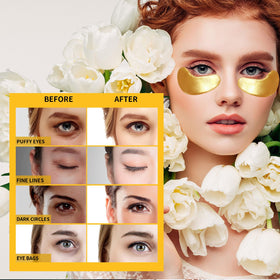 Prenawina application demonstration under eye illustrating adherence and comfort