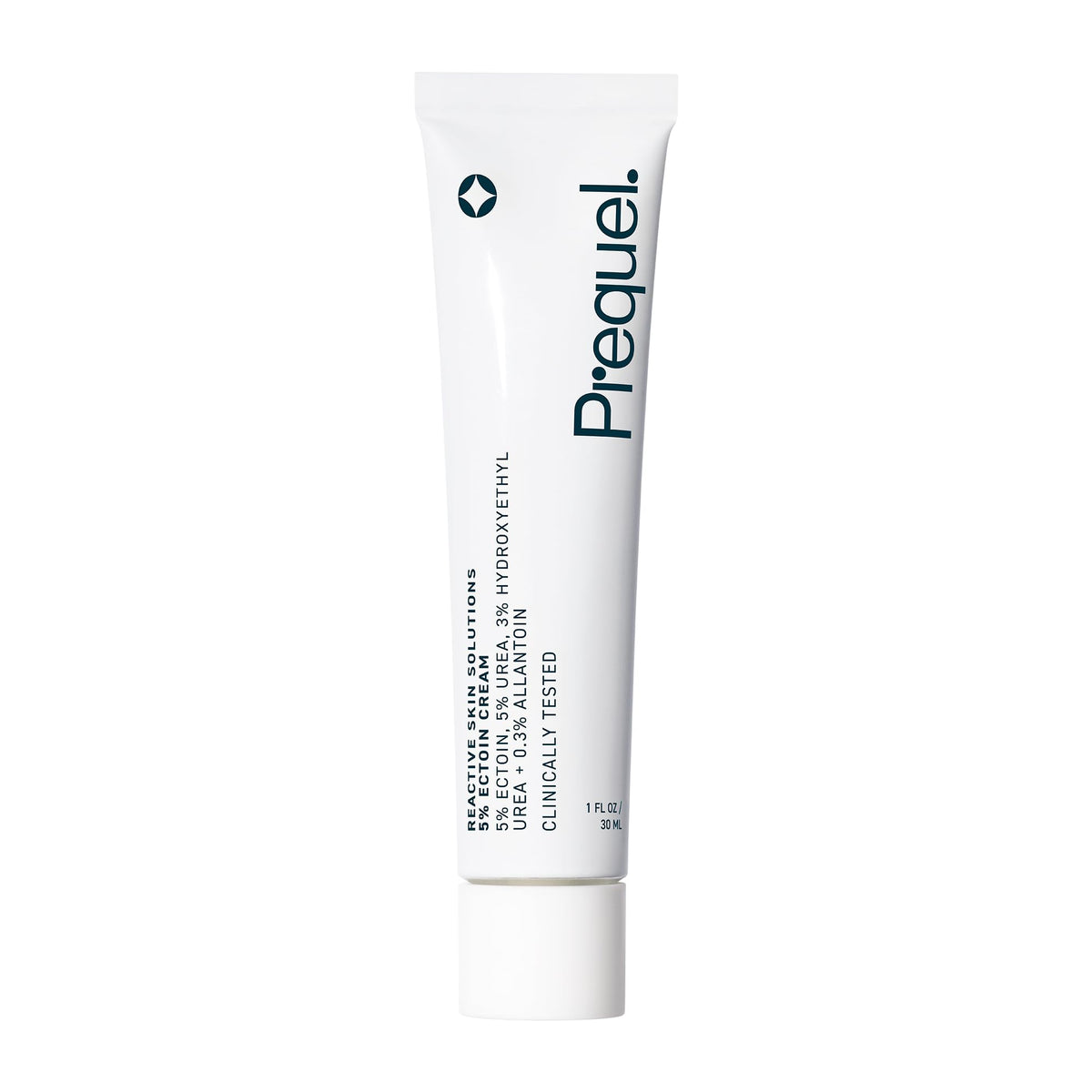 Prequel jar front view showing clean branding and soothing cream for barrier support
