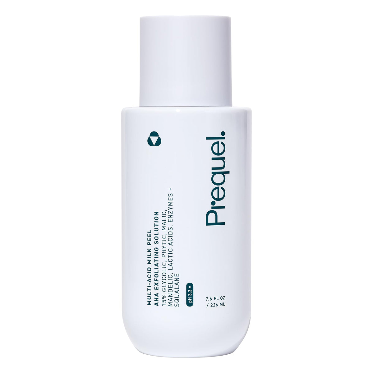 Prequel front packaging showing bottle and label, conveys professional quality