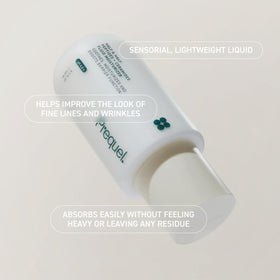 Prequel moisturizer in hand to show size and travel-friendly benefit