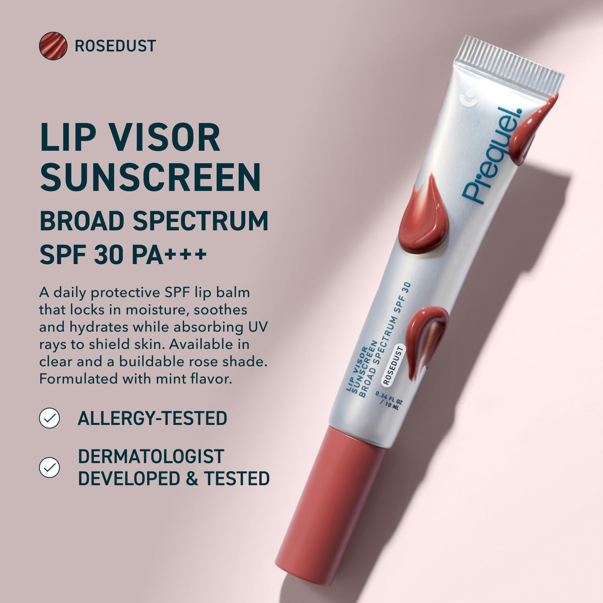Prequel Lip Visor open stick texture highlighting smooth application