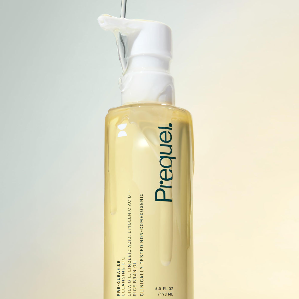 Prequel emulsified milky lather rinsing clean without residue