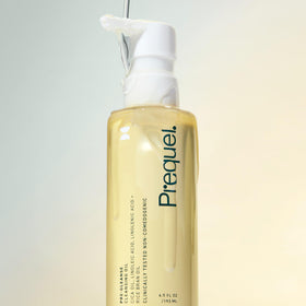 Prequel emulsified milky lather rinsing clean without residue