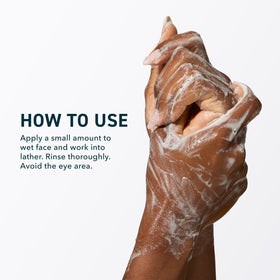 Prequel cleanser staged in bathroom routine showing a soothing daily ritual