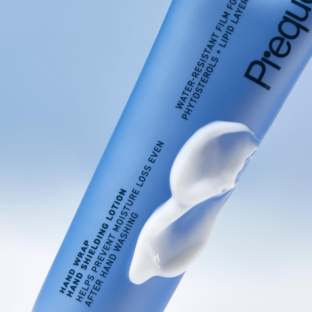 Prequel Skin close-up of balm texture, shows fast-absorbing non-greasy finish