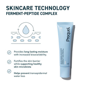 Prequel cream on hand during application, demonstrates smooth spreadability